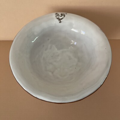 Creative Coop Co-Op Bowl Farmhouse Chicken Rooster Ceramic Dip Sauce Dessert-image