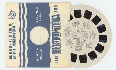 Prehistoric Cliff Dwellers Mesa Verde Colorado 1950 View-Master Reel SP-9055-image
