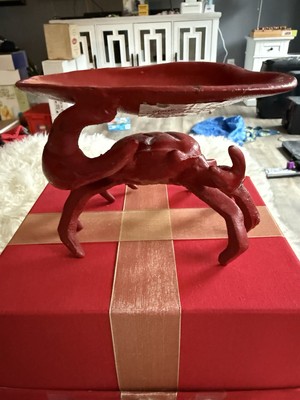 Vintage Cast Iron Crab Dish Holder By Creative Co-op -image