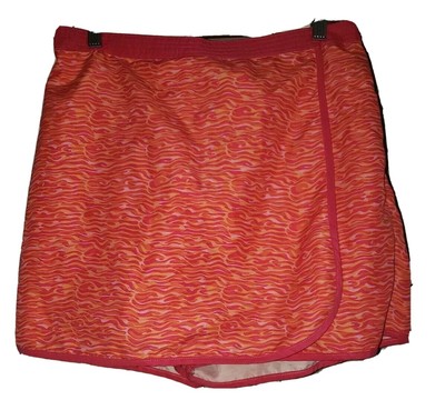 Catalina Golf Skort Shorts Actice Swim Coverup Faux Wrap Pink/Orange Medium 8-10-image