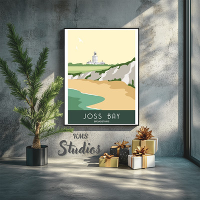 Joss Bay Broadstairs Frame Wall Art Poster Canvas Print Picture Home Decor-image