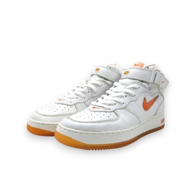 Nike 2000 Air Force 1 Mid Jewel White Orange 630125-186 Size:9-image