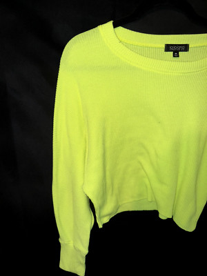 La La Land Creative Co (Nordstrom) Neon Yellow Sweater Women's Medium-image