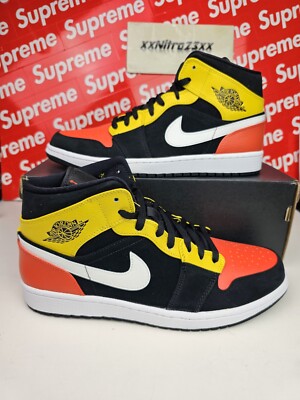 Jordan 1 Mid SE Amarillo Black Orange size 11-image