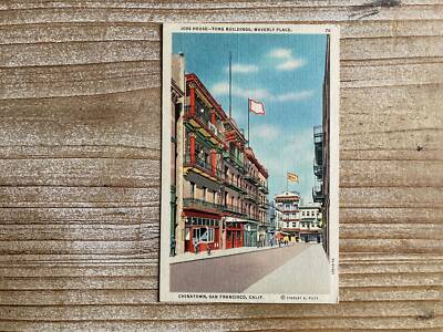 Joss House, Tong Buildings, Waverly Place, Chinatown, San Francisco, Postcard-image