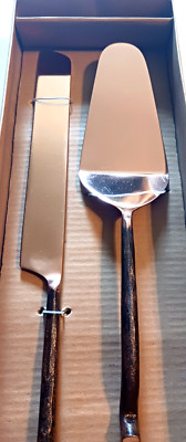 Creative Co-Op DA6527 Brass Cake And Pie Server  12 in-image