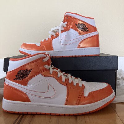 Size 10.5 - Air Jordan 1 Mid Electro Orange-image
