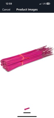 19'' Inch Long Jumbo 150 Unscented Sticks Five Bundles 100% Natural Joss & Bambo-image