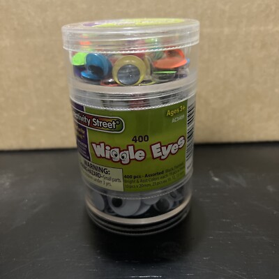 Creativity Street Wiggle Eye wStacking Storage Container, Assorted Size, 400 Cnt-image