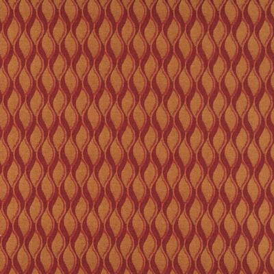 Essentials Mid Century Modern Geometric Upholstery Drapery Fabric Red Orange Tre-image