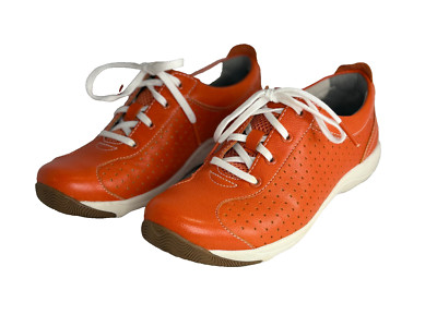 Dansko Hillary Leather Orange Sneakers Tennis Shoes Womens Size 36 (US 5.5-6)-image