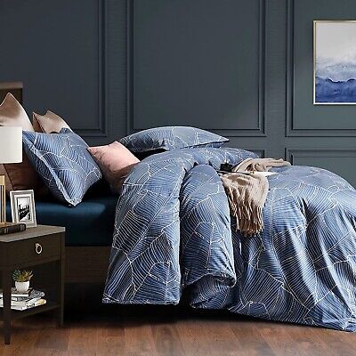 Eikei Modern Vintage Retro Mod Print Bedding Egyptian Cotton Duvet Cover Set ...-image