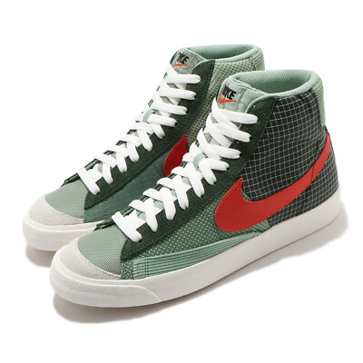 Nike Blazer Mid 77 Patch Dutch Green Team Orange Men Casual Shoes DD1162-300-image