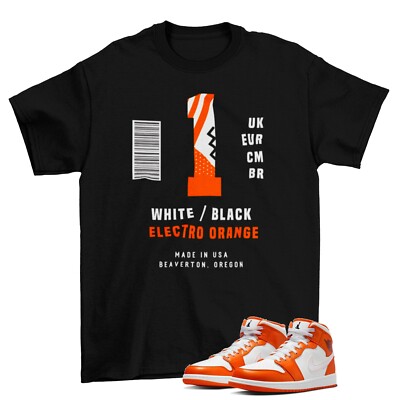 Box Label Shirt to Match Air Jordan 1 Mid Electro Orange  / DM3531-800-image
