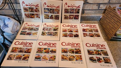 August Homes Cuisine at Home Vol 1-11 Binders Creative Home Cooking Recipe -image