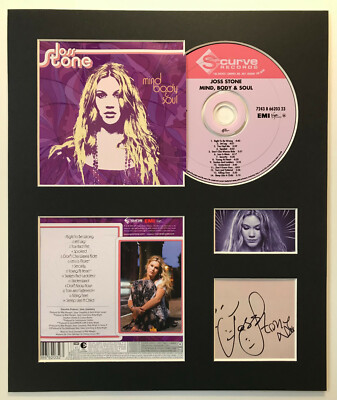 JOSS STONE - Signed Autographed - MIND, BODY & SOUL - Album Display-image