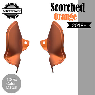SCORCHED ORANGE ABS Mid Frame Air Deflector For M8 Harley Lower Rider Street Bob-image