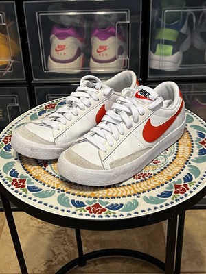 Nike Blazer Low 77 White Team Orange 3.5Y GS-image