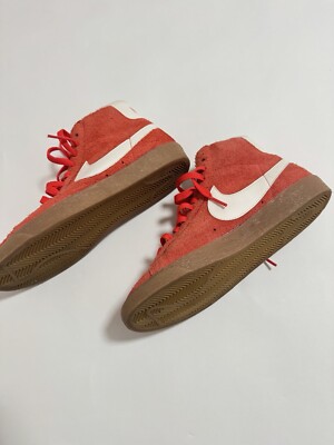 Size 8 - Nike Blazer Mid Suede Vintage Max Orange Ivory-image