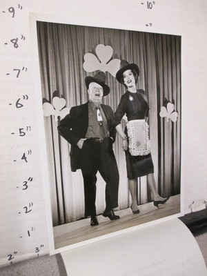 CBS TV show photo 1962 ED SULLIVAN Maureen O'Hara Pat Rooney Sr St Patrick's HIP-image