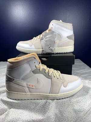 Air Jordan 1 Mid SE Craft Inside Out White Grey (2022) Size 11.5-image