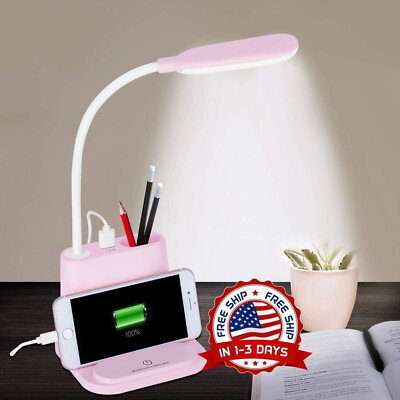 Lampara LED Lamparas De Mesa Para Oficina El Cuarto Luz Escritorio Estudiar NEW-image