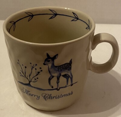 Creative Co-Op Mug 8oz Deer Merry Christmas-image
