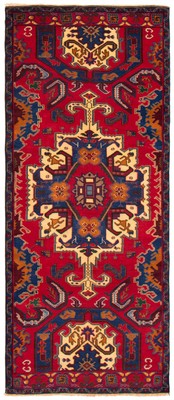 Vintage Hand-Knotted Area Rug 4'1