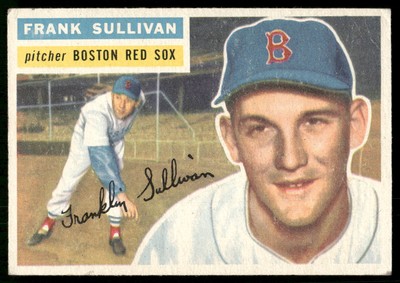 #71a Frank Sullivan White Back 1956 Topps White Back-image