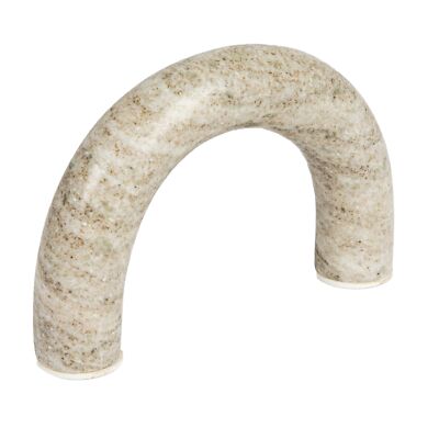 Creative Co-Op Marble Arch Tabletop Shelf, Beige Accent Decor-image