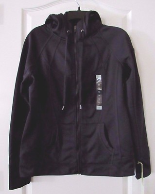 Tangerine Mid Weight Long Sleeve Active Women's Hoodie Black Sz S- NWT-image