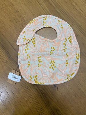 Creative Co-op  Print Baby Bib NWT! So Sweet!-image