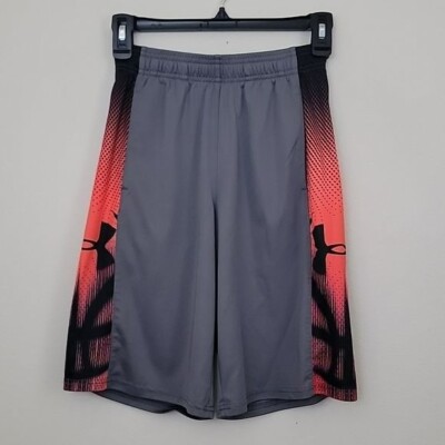Under Armour Gray & Orange Basketball Shorts M-image