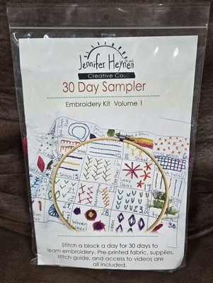 Jennifer Heynen Creative Co. 30 Day Sampler Embroidery Kit Volume 1    KT-5937-image