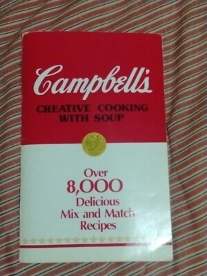 Campbells Creative Cooking with Soup Cookbook Vtg 1985 Favorite Recipes-image