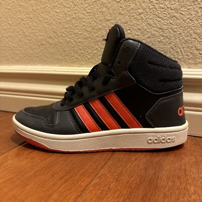 Adidas Hoops Mid 2.0 Orange Black Shoes Sneakers 5 US Leather GZ7768 Basketball-image