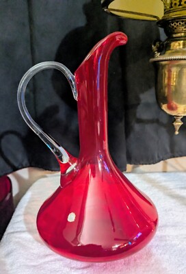 MCM Empoli Persimmon Orange-red Ewer MADE IN ITALY sticker on It Still-image