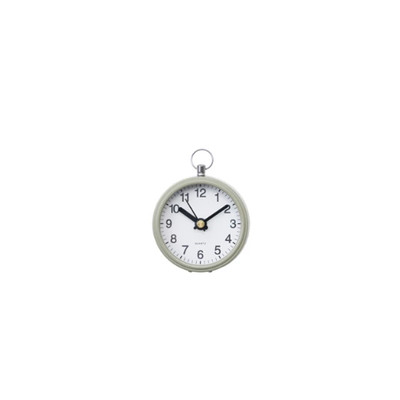 Creative Co-op Beige Metal Clock with Magnet Standard Wall Clock-image