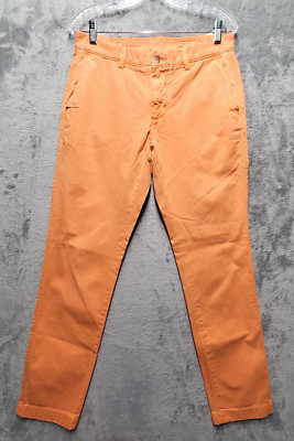 Fossil Jeans Womens 30x32 Orange Fletcher Modern Fit Pockets Colorful Denim New-image