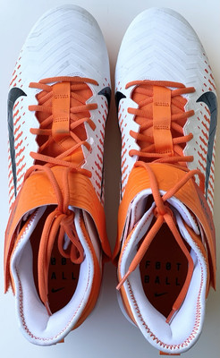 Nike Alpha Menace Pro 2 Mid Football Cleats Orange/White BV3945-103 Size 17-image