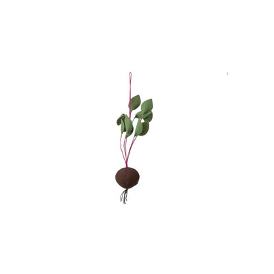 Creative Co-op Beet Felt Ornament Bauble-image