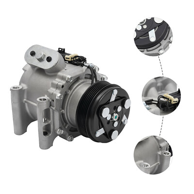 A/C Compressor w/ Clutch For 2002-2009 Chevy Trailblazer GMC Envoy 4.2L 25825339-image