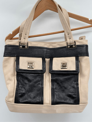 Kate Spade Tote Bag Sullivan Street Blakey Off White Black Leather Old Money-image