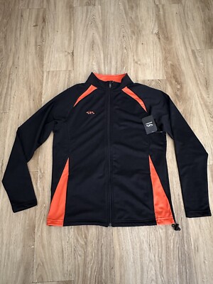 Navy/orange Boombah Women's zip jacket.-image