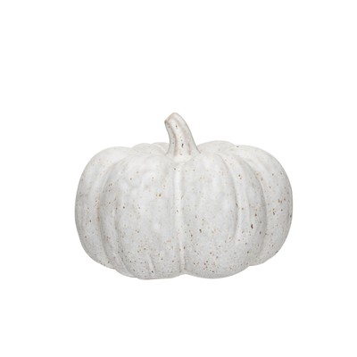 Stoneware Pumpkin Decor with Reactive Glaze, Cream-image