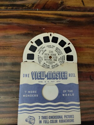 View Master Reel Number 226 Mesa Verde National Park Diorama Colorado-image