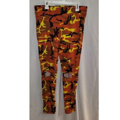 Bottom Sharp Military Orange Camo Pants Size Large-image