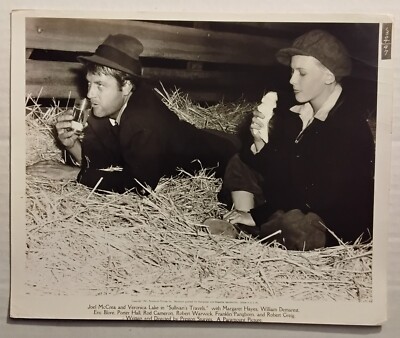 Veronica Lake Joel McCrae On Set Sullivan's Travels Vintage 8x10 Photo-image