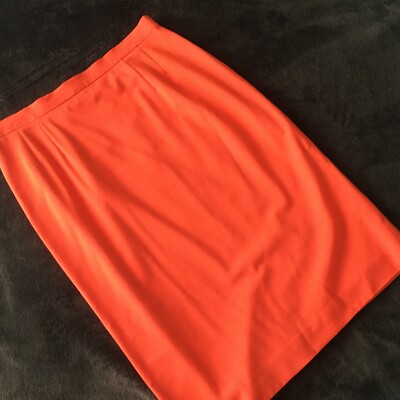 Orange Straight Skirt by LAUREL, Small-image