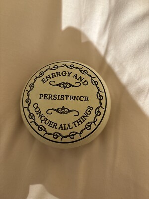 Energy And Persistence Conquer All Things Quote Paper Weight Creative Co-op New-image